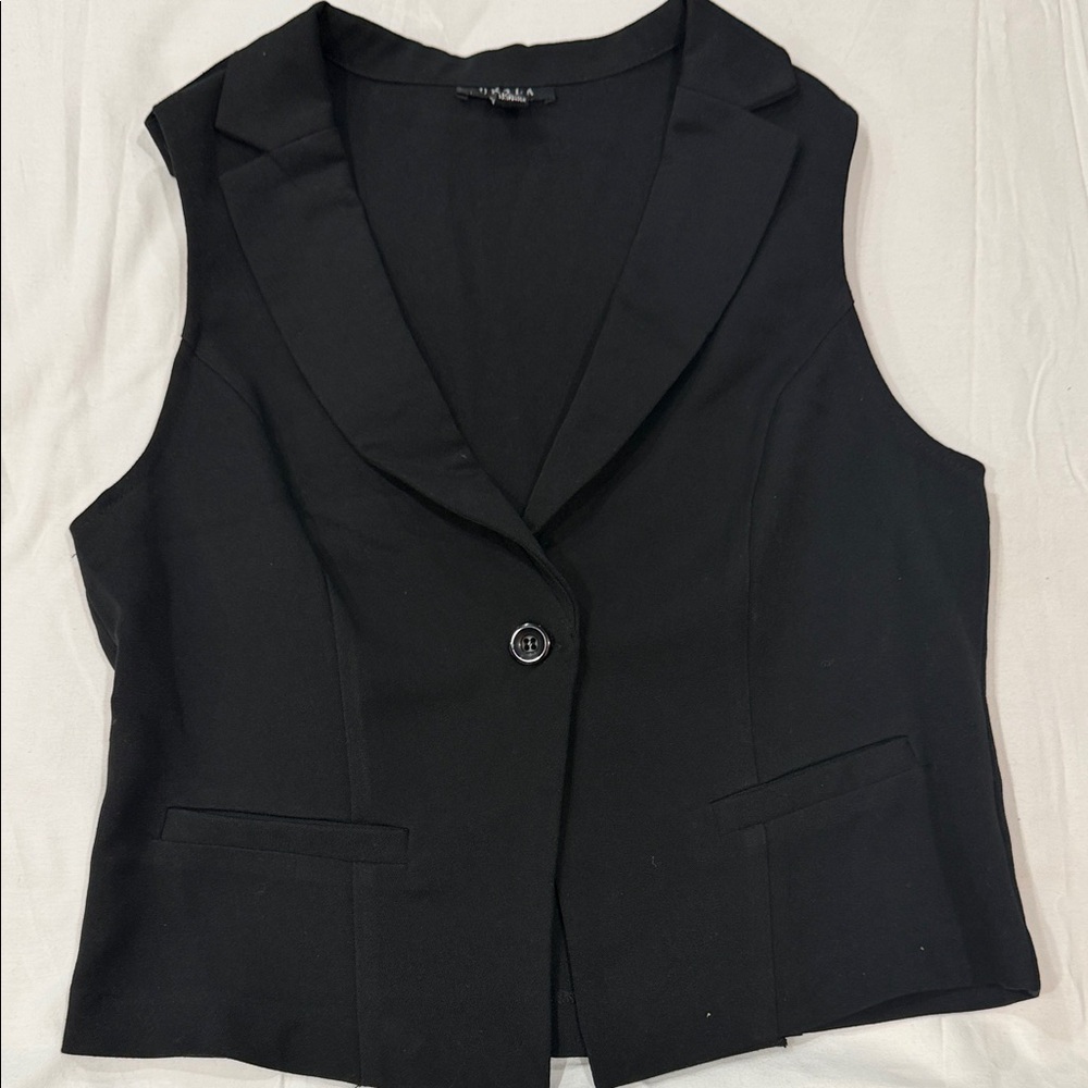 Charlotte Russe Classic Black Vest
